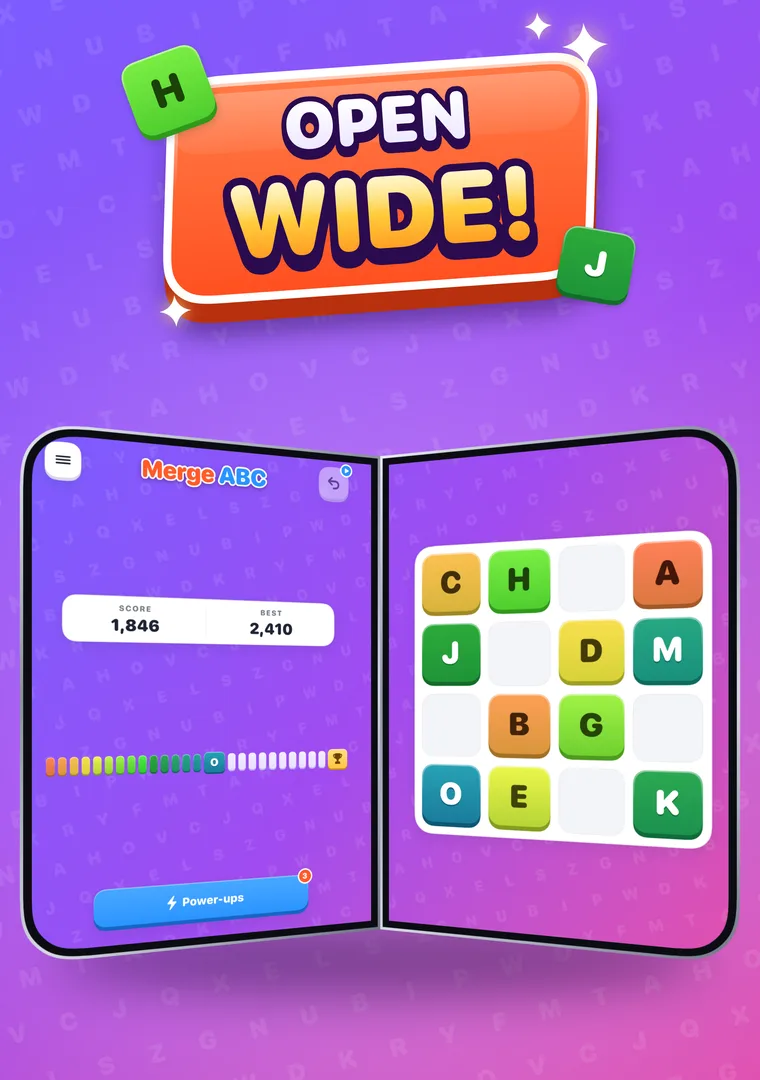 iPhone Duo open like a book: controls on one half, the board on the other